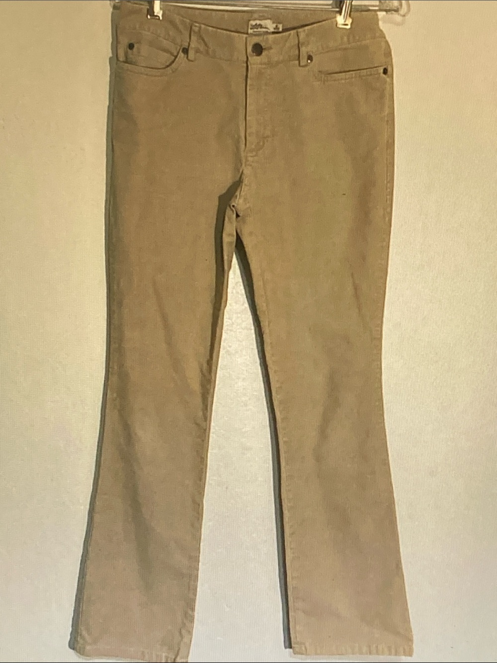 L.L. Bean Women's Light Brown Corduroy Bootcut Pants